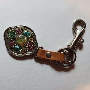 Keychain from Koblenz, Germany  features the landmark known as the Deutsches